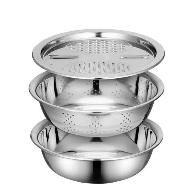 3-in-1 Stainless Steel Basin