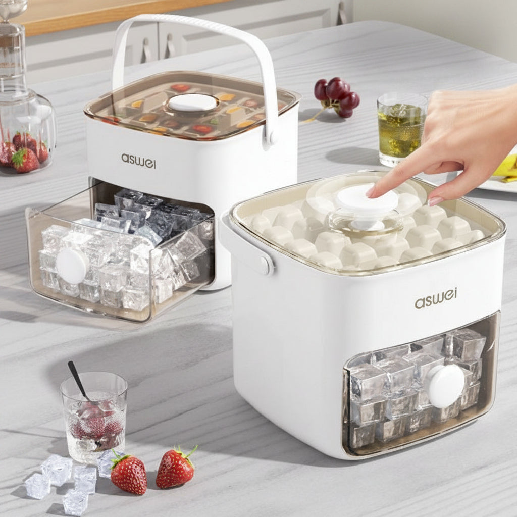 Press Type Ice Cube Molder