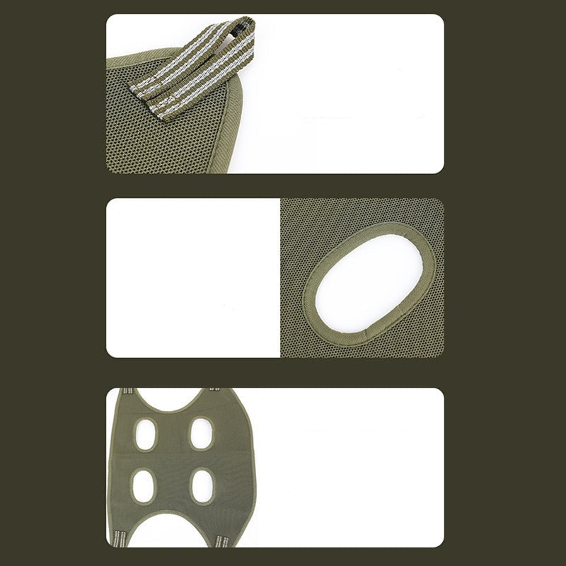 Product details with text and close-up images on a dark background