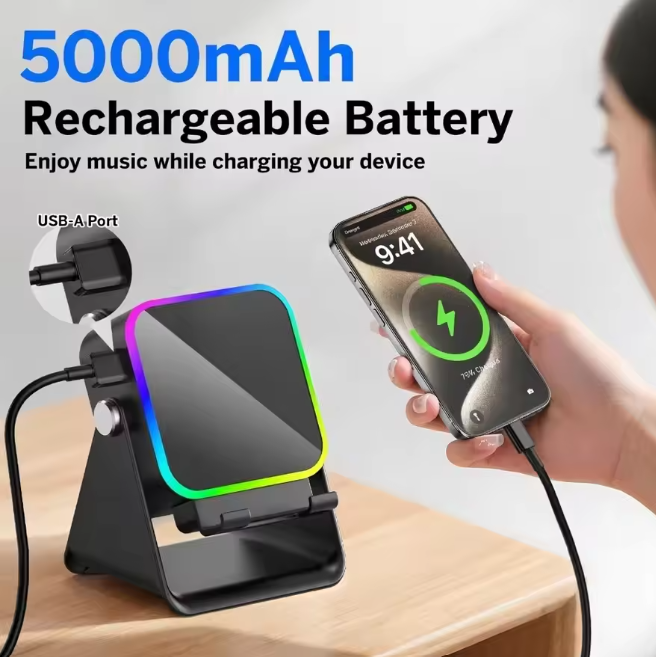 Wireless Induction Speaker Phone Stand
