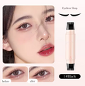 Eyeliner shaper with before and after effects on eyes, displayed on a white background.